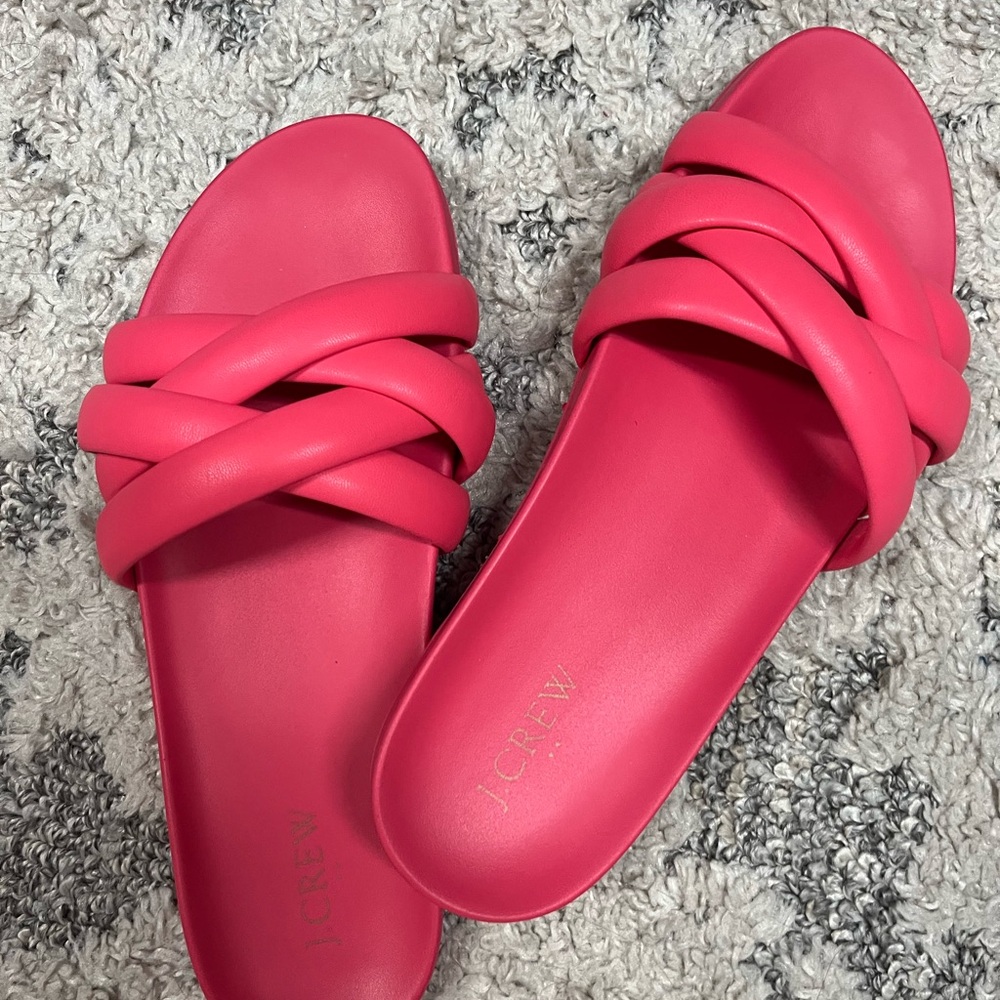 J. Crew Pink Crisscross Sandals for Casual Wear